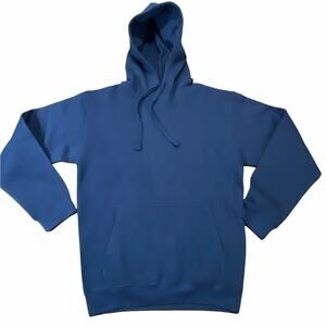 LAT Cozy Adult Fleece Hoodie Sweatshirt Bunny Hug Navy Blue Size Small